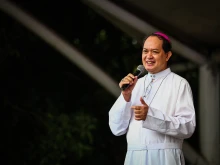 Bishop Pablo Virgilio Siongco David of Kalookan, who was elected president of the Filipino bishops' conference July 8, speaks in Manila Sept. 1, 2019. Credit: Gerard Carreon for LiCAS.news.